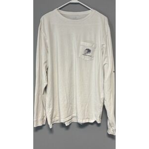 Vineyard Vines T-Shirt LAX Lacrosse White Long Sleeve Mens Large‎ Preppy Limited